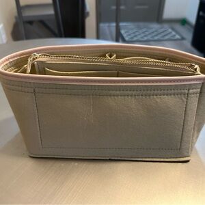Elegant Beige and Pink Women's Bag